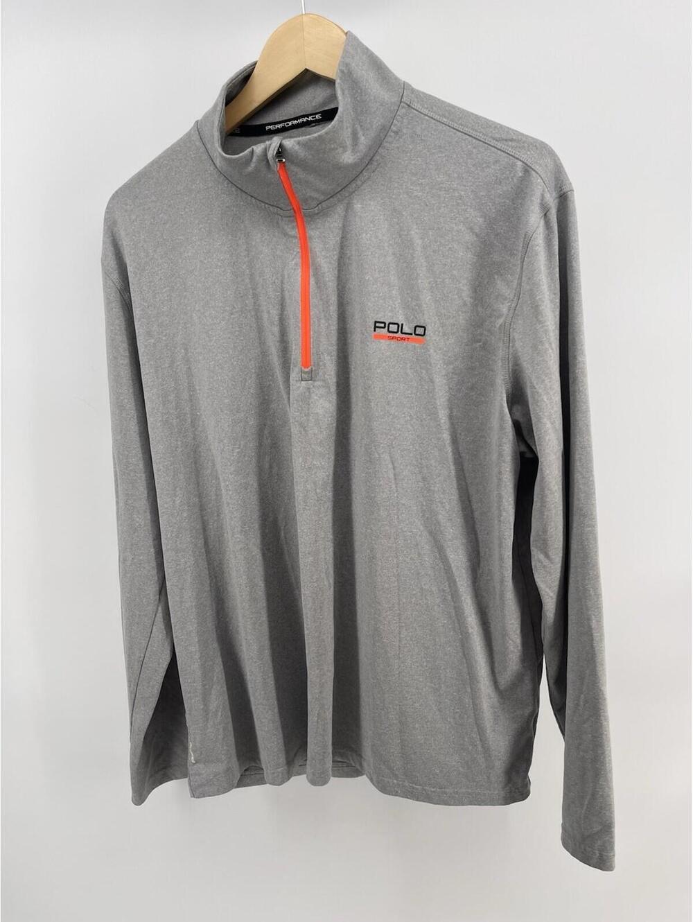 Polo Ralph Lauren Sport Pullover Mens XL Gray Stretch Athletic
